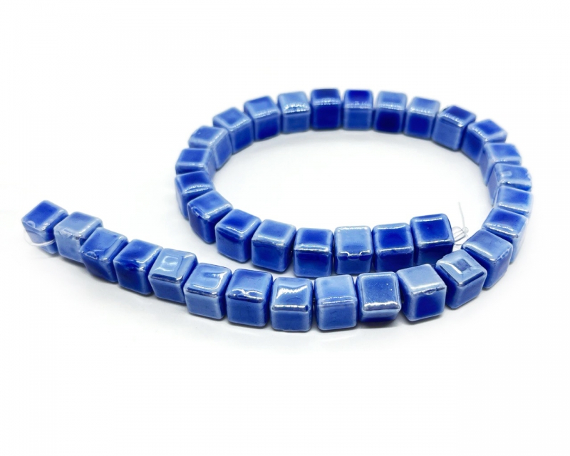 Бусины керамические цвет синий размер 8,5мм Синий