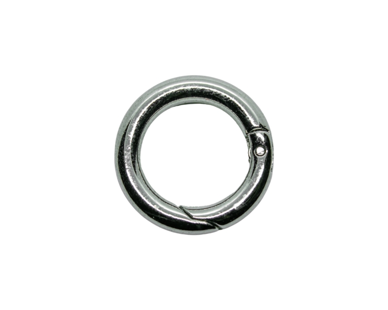 Карабин-бейл кольцо цвет серебро 18мм Серебро