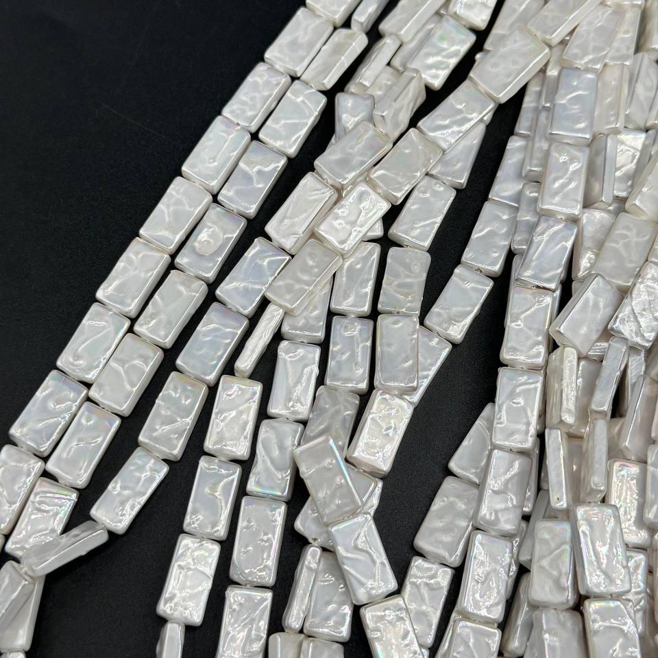Майорка цвет белый размер 15,5*8,6мм